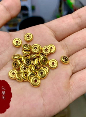 合金镀 铜隔片星月金刚菩提手串佛珠108文玩配饰