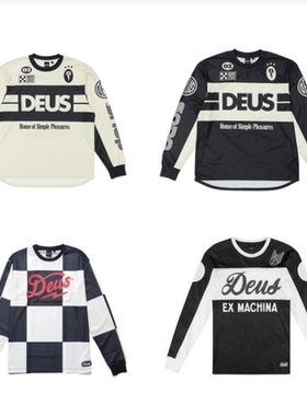 deus夏季速降服越野T恤衫 摩托车山地车公路自行车骑行服上衣长袖