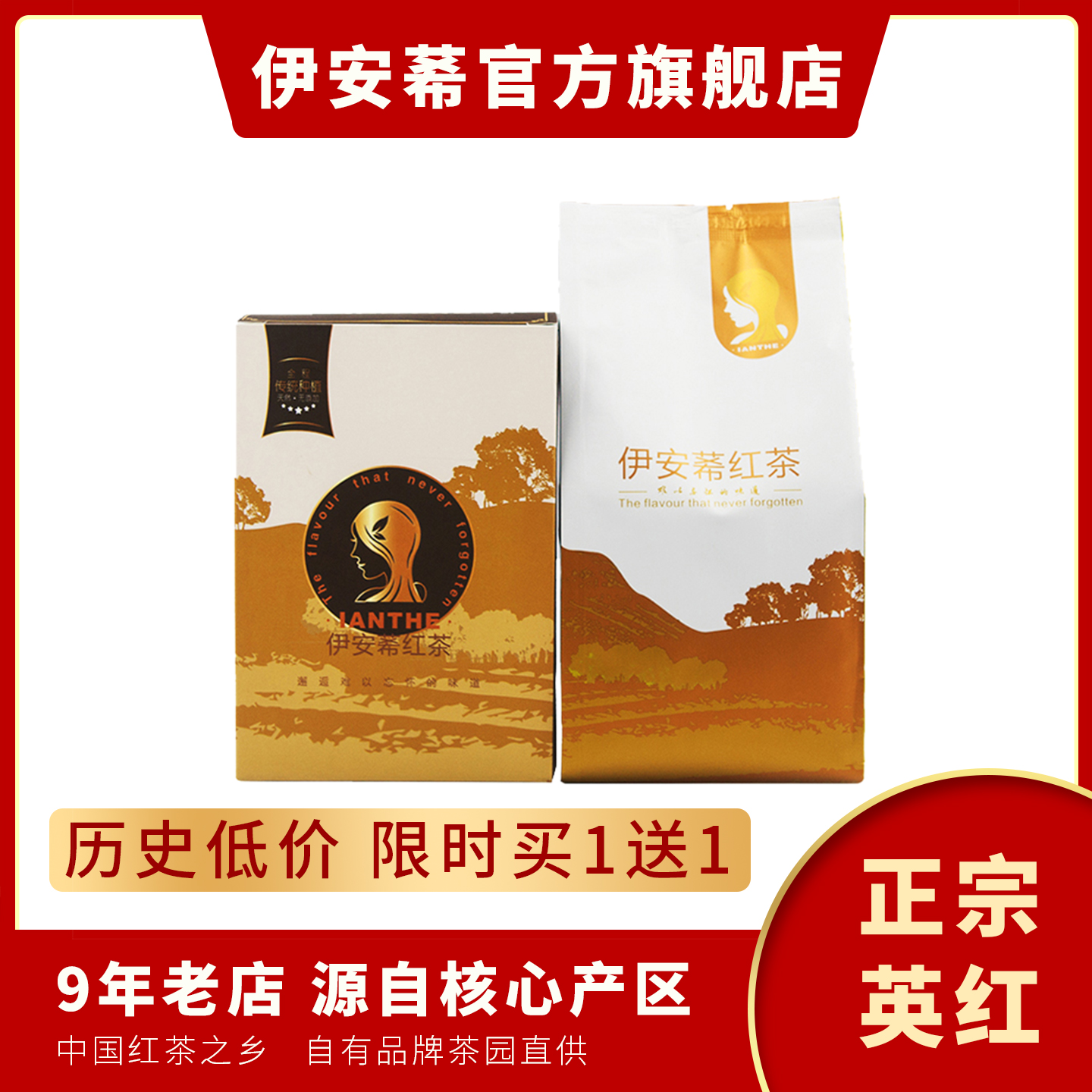 买二送一英红九号新货春茶伊安莃