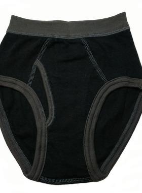 乐天BABY*日单 3-5岁男童黑色全棉高腰三角短裤内裤