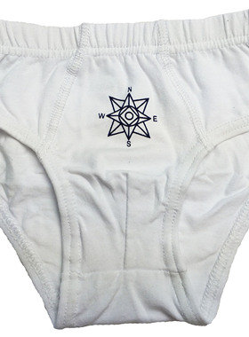 乐天BABY*Day&Nigh t 1-5岁男童白色指南针全棉三角短裤内裤