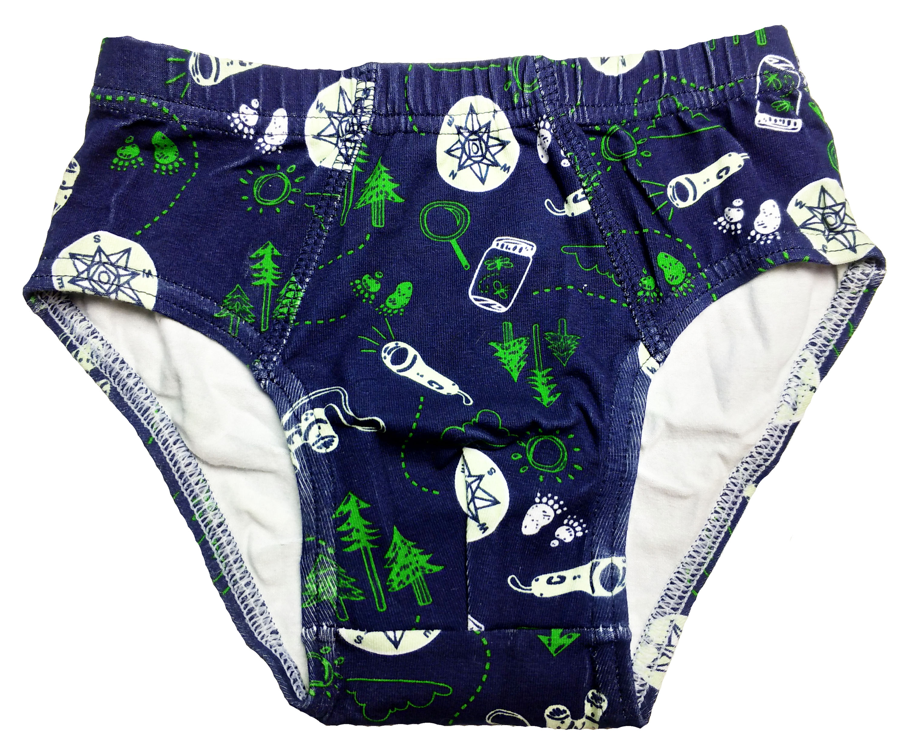 乐天岁男童瘦款深蓝色三角短裤