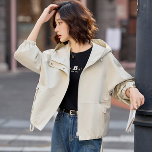 短款风衣外套女小个子2026新款高级感时尚夹克上衣棒球服短外套