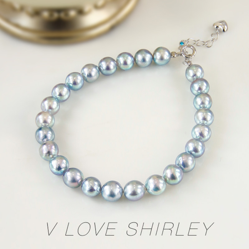 真多麻气质银灰蓝巴洛克海水珍珠手链时尚百搭气质感手链925银扣,珠宝/钻石/翡翠,手饰,淘宝优惠券,粉丝福利购,淘宝优惠卷