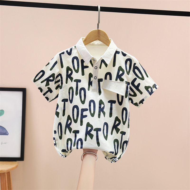男童短袖衬衫中大童男孩2025夏季洋气休闲儿童宝宝衬衣洋气网红潮,童装/婴儿装/亲子装,衬衫,淘宝优惠券,粉丝福利购,淘宝优惠卷