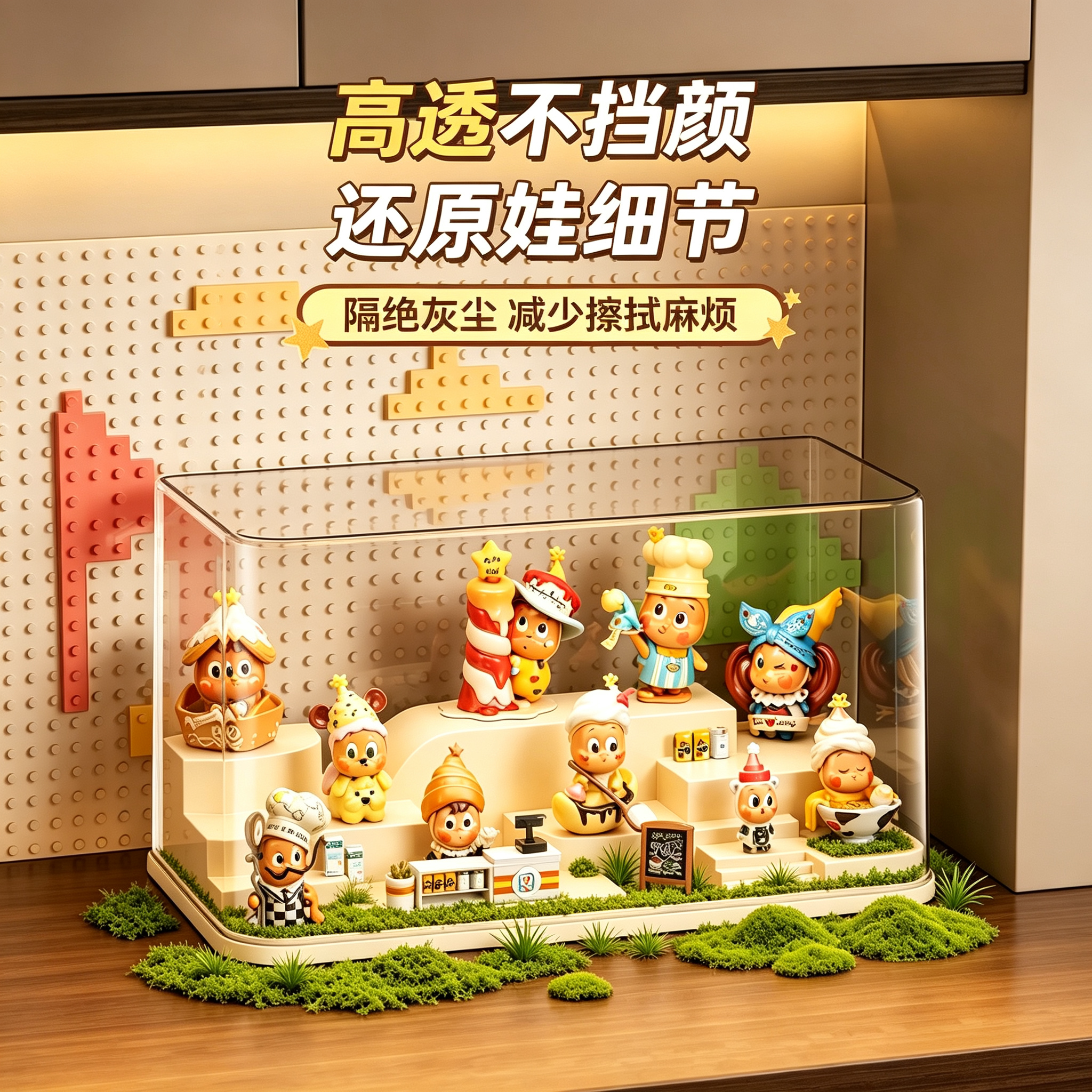 【当日发货】透明防尘手办收纳盒图片