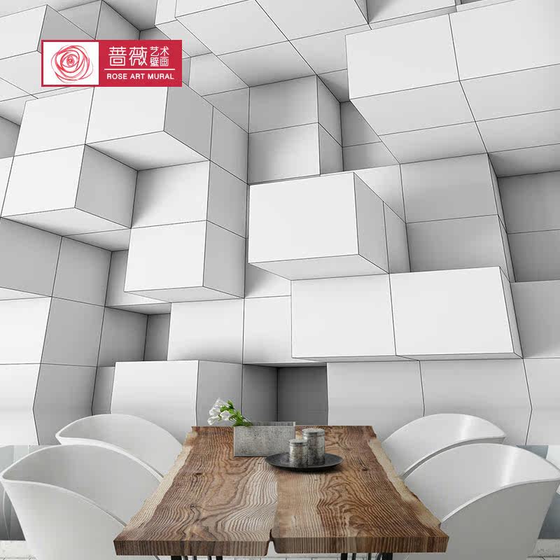 5d three-dimensional Geometry wallpaper wallpaper cement Industrial wind vision space originality Qiangbu to work in an office studio Coffee shopin the Decoration main material , Wallpaper ,  PVC Wallpaper  category - from Buy2taobao.com to provide professional Taobao agent buy service