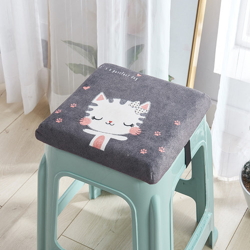 塑料方凳小板凳记忆棉坐垫28x28