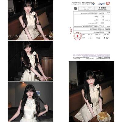 蝴蝶结挂颈洋装女2025超火高级感千金穿搭小众设计波点生日礼裙