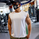 撸铁狼工字背心男款 运动健身衣服宽松速干衣无袖 T恤坎肩跑步训练