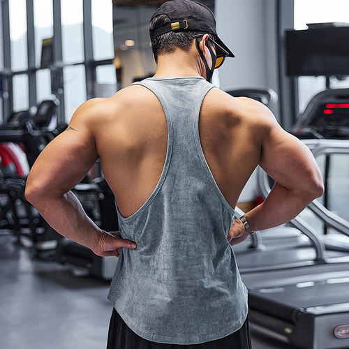 撸铁狼专业健身衣服背心运动男