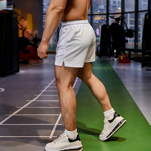 撸铁狼男士运动休闲三分裤透气