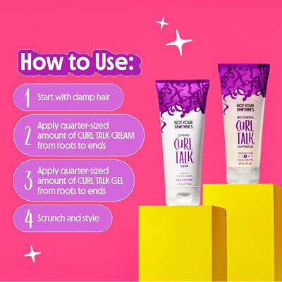 美国直邮Not Your Mother's Curl Talk Sculpting Gel  Cream