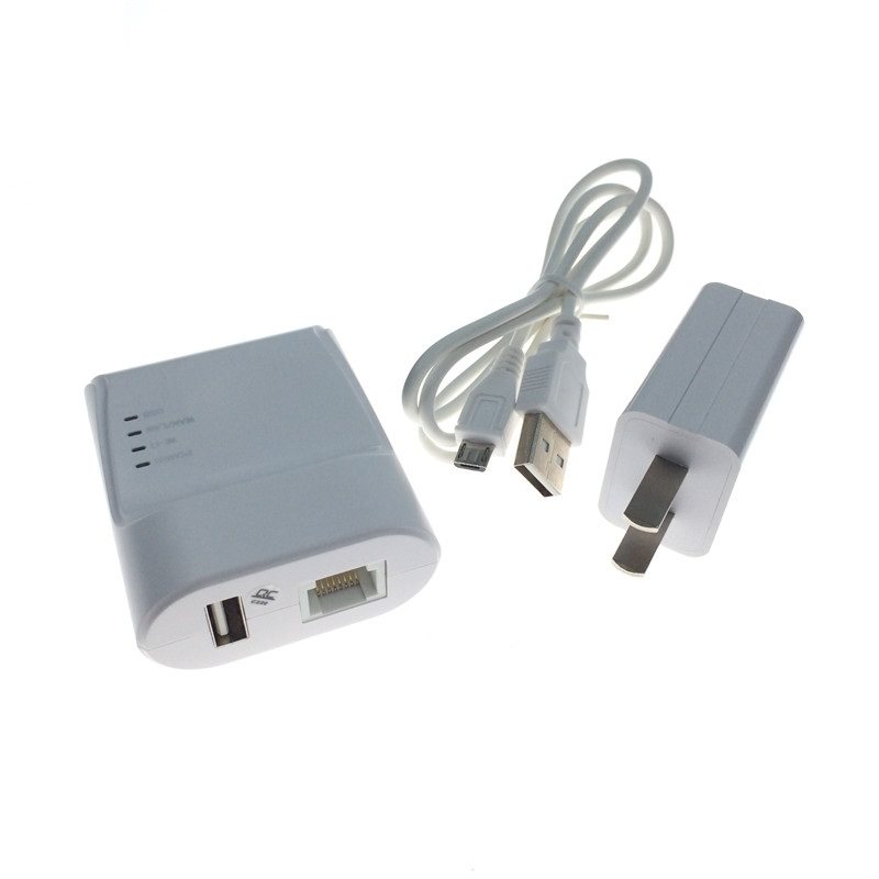 rj45有线无线USB网络打印服务器电脑并口打印机共享器针式一体机