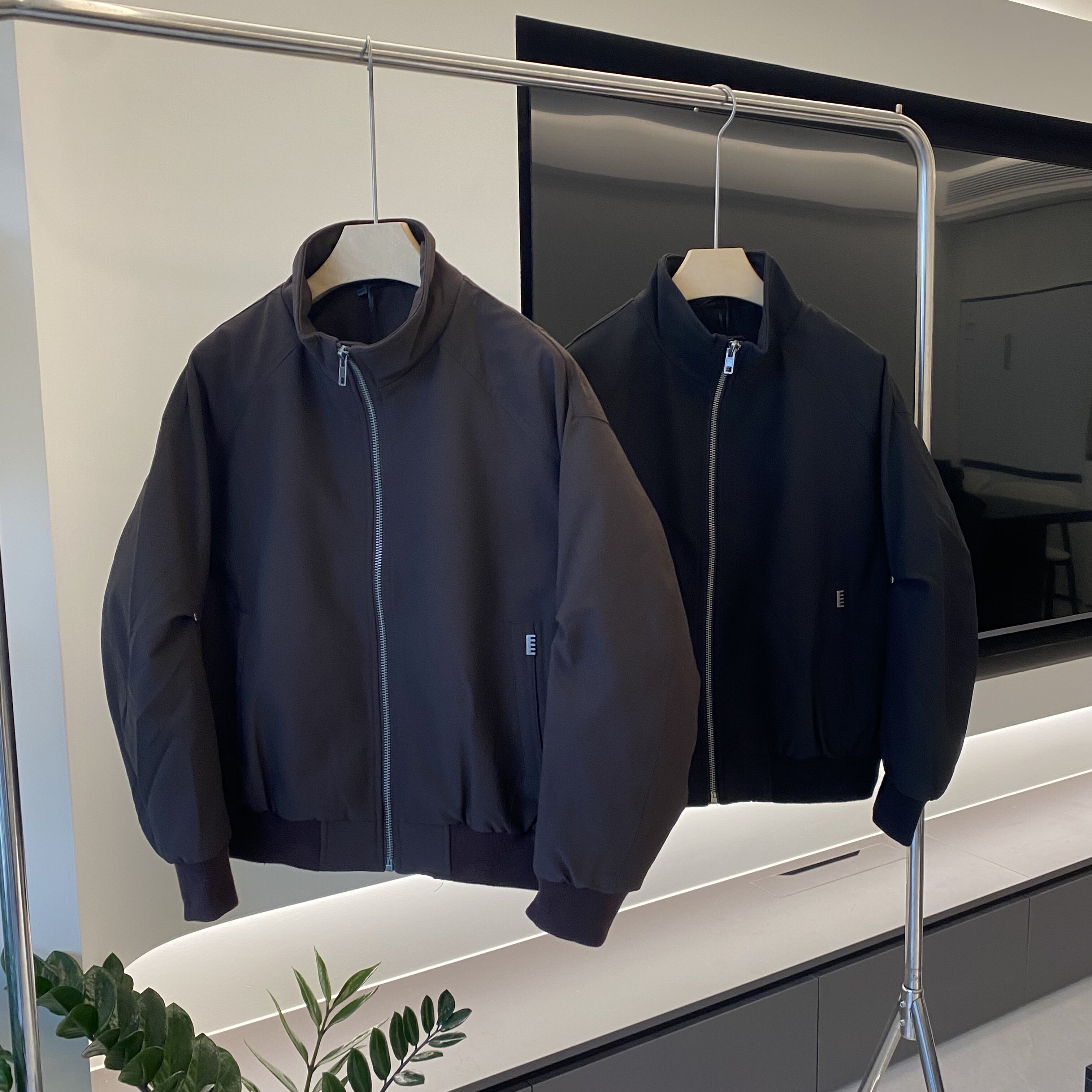 佐泽原版美式羽绒服韩版立领90白鸭绒夹克男潮牌宽松百搭保暖外套