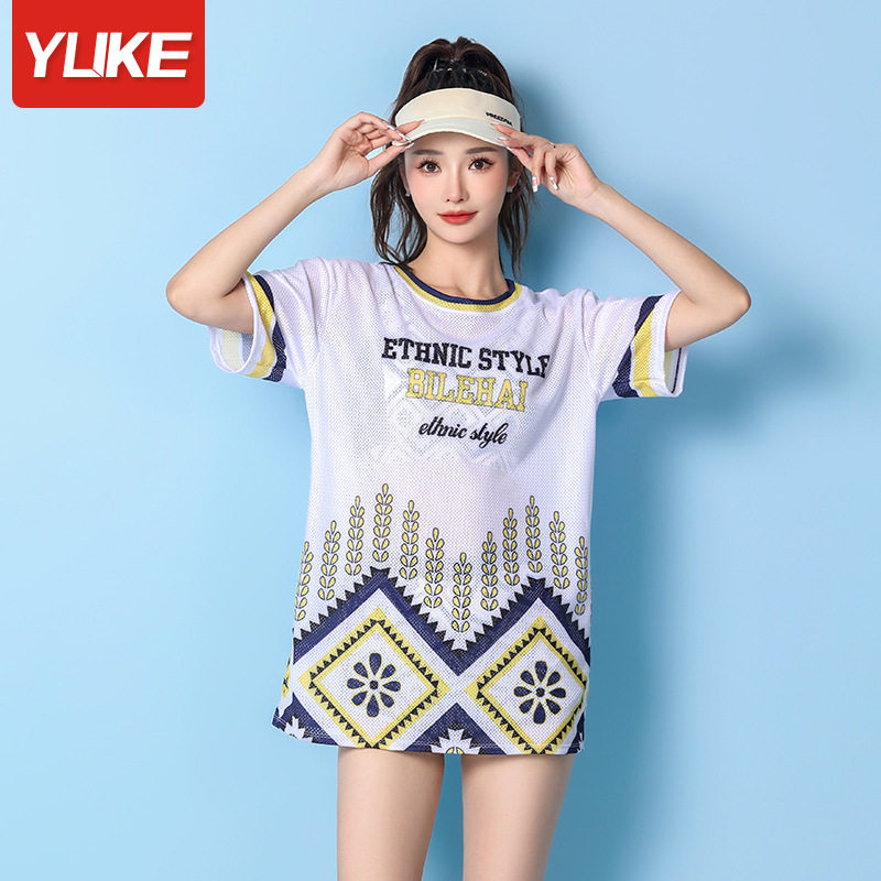 羽克泳衣女2023新款性感聚拢比基尼三件套平角保守遮肚显瘦温泉装