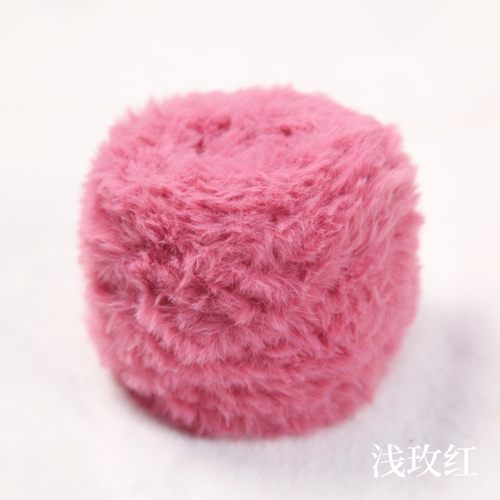 皮草纱仿皮草仿水貂粗毛线手工包DIY围巾钩鞋材料线