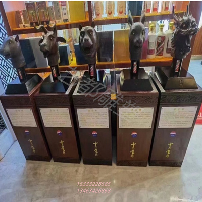 彩绘树脂十二生肖神像摆件 成套生肖雕塑 支持定制