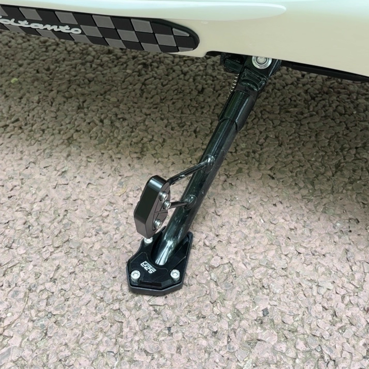 豪爵Lumi125加大边撑脚垫