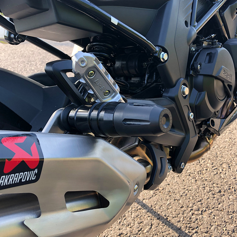 踏板摩托车排气管防摔棒改装配件