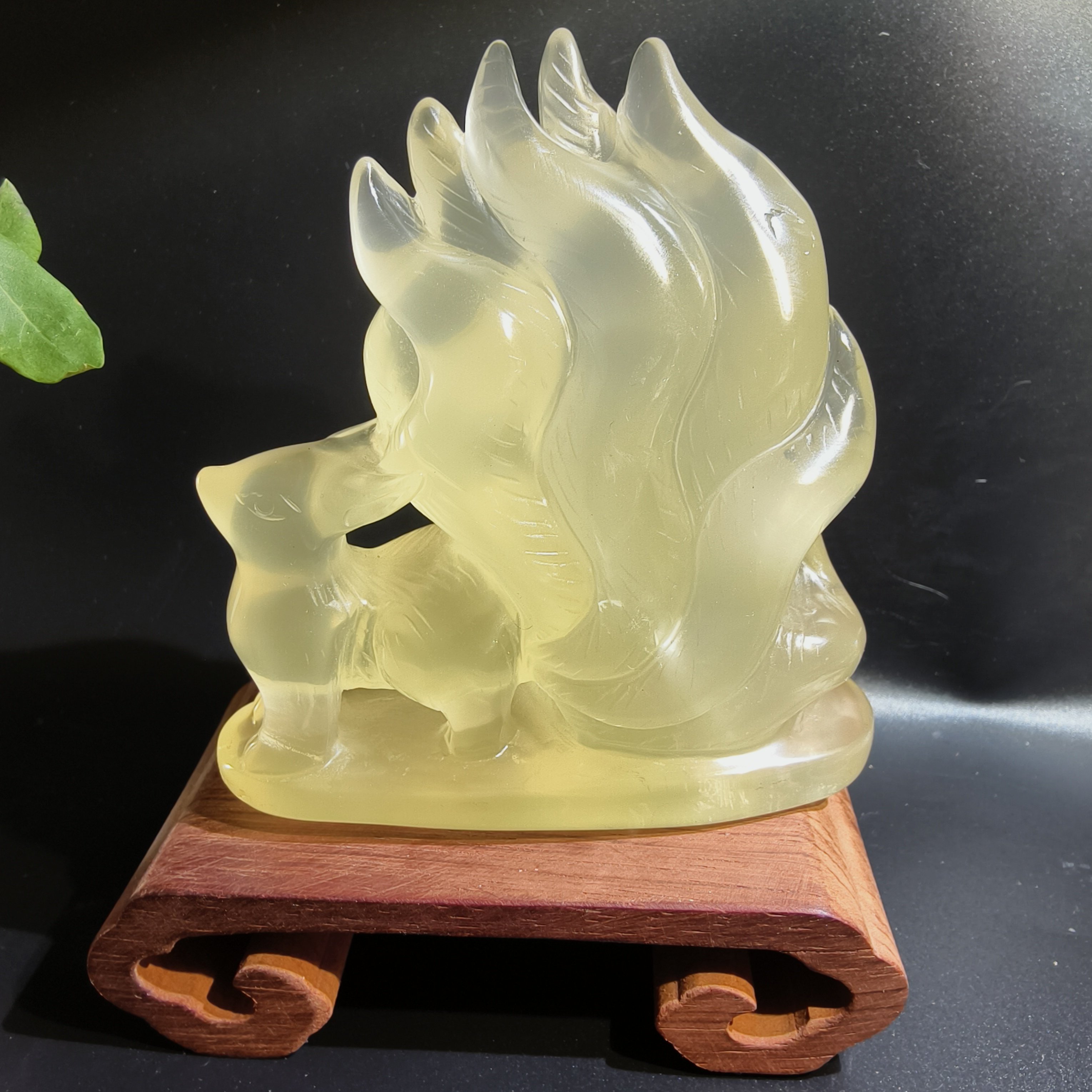 摆件天然胶花白水晶粉晶黄水晶九摆件