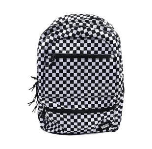 vans 男女通用潮流时尚经典黑白棋盘格设计百搭双肩包书包