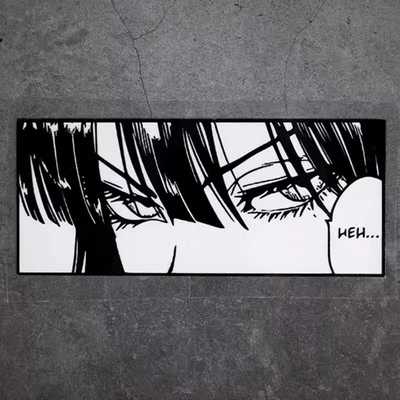 JDM防水动漫眼睛摩托车身贴PVC