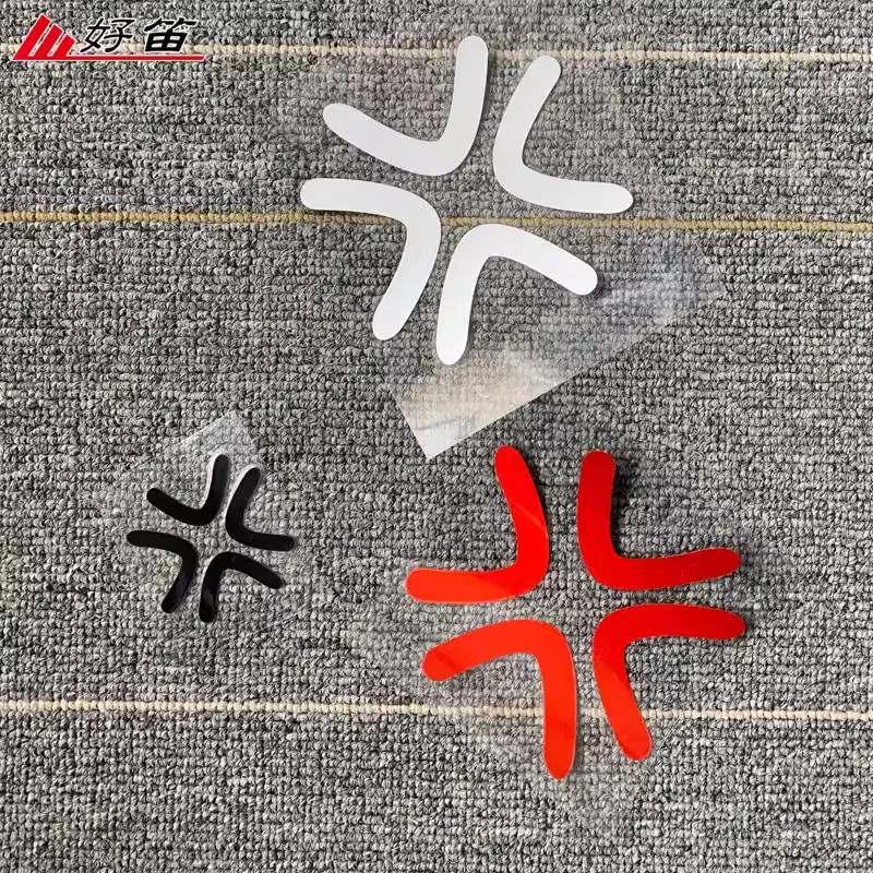 头盔MINI生气爆筋“凶”标记贴纸