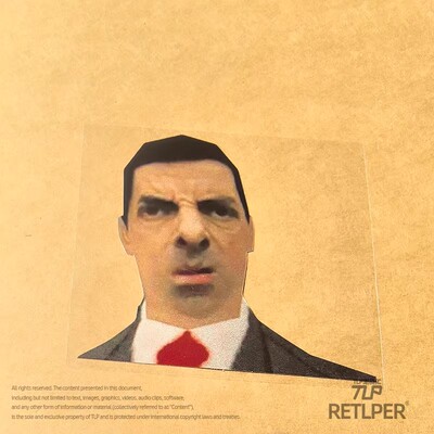 RETLPER反光贴纸 憨豆圣安地列斯表情meme 汽摩装饰平面防水贴纸