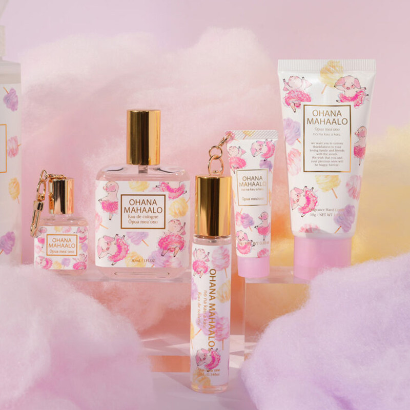 2026棉花糖限定~日本OHANA MAHAALO小猪香氛护手霜钥匙扣淡香水