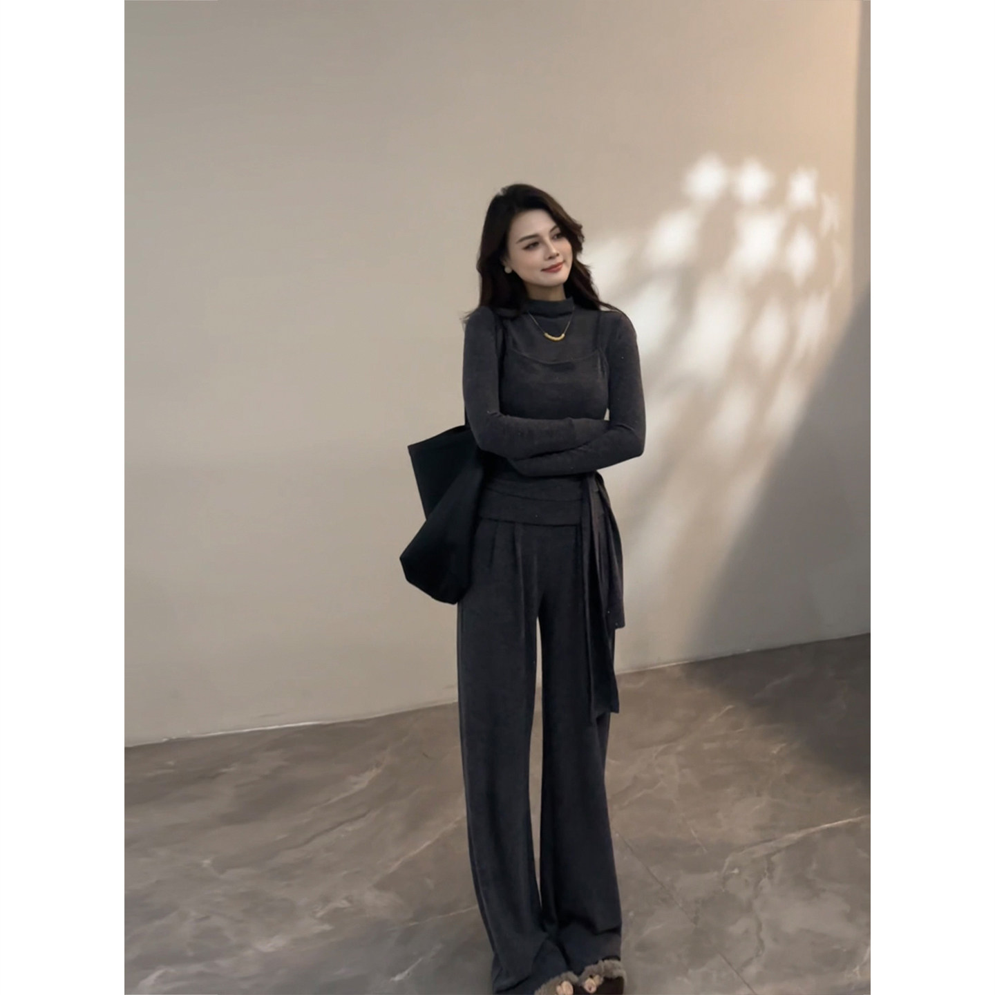 大婷婷 高领长袖秋冬新款套装加绒时尚修身休闲气质两件套DT1851,女装/女士精品,时尚套装,淘宝优惠券,粉丝福利购,淘宝优惠卷