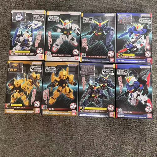 万代食玩mjg百式高达mobility joint gundam 09 白兔黑兔盒蛋模型