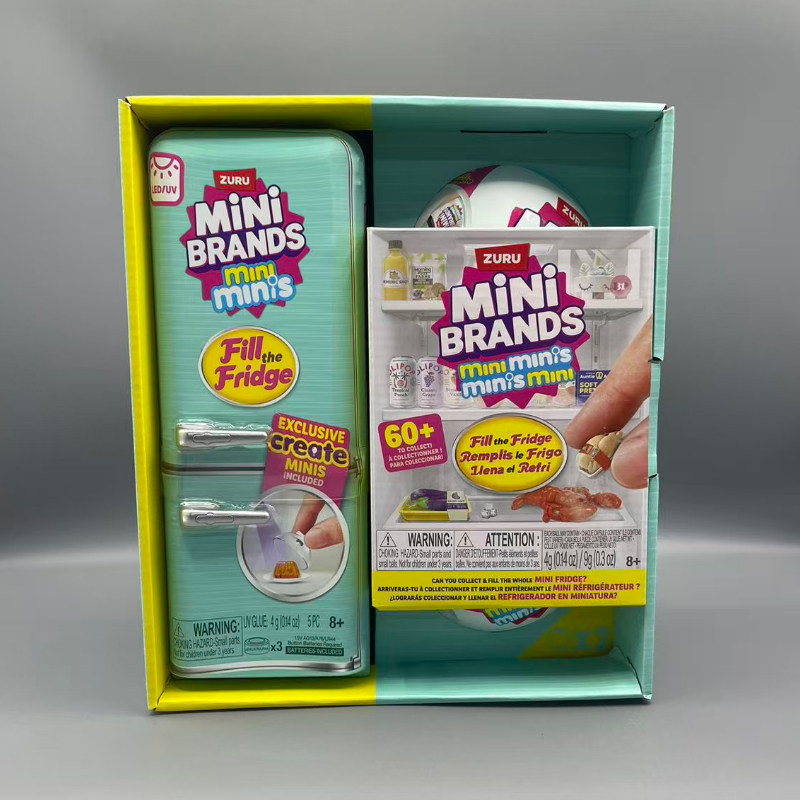 zuru迷你mini冰箱玩具盲盒套装过家家微缩冰箱玩具球minibrands图片