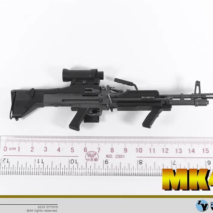 ZYTOYS 1/6 MK43 轻机枪 兵人模型 ZY2010 美军 现代武器不可发射