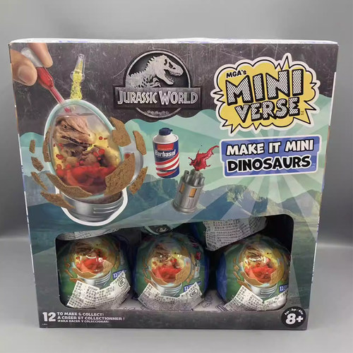 miniverse迷你哈利波特蜜蜂公爵侏罗纪世界恐龙蛋DIY微缩盲盒