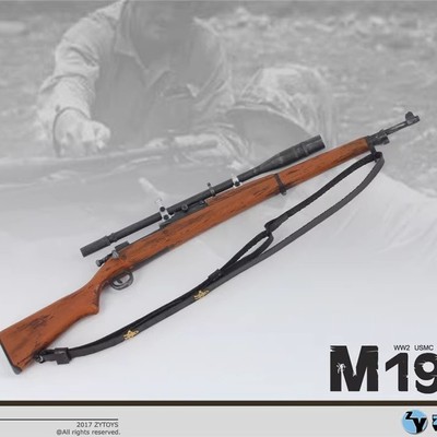 ZYTOYS 1:6 比例 兵人武器模型 二战美军 M1903 春田 狙击枪塑料