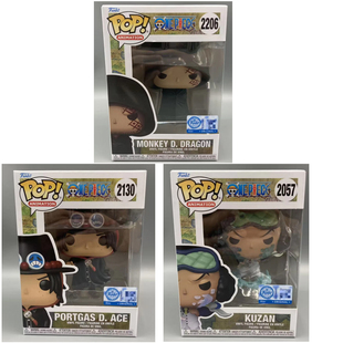 Funko丰高POP日漫海贼王库赞艾斯蒙奇D龙隐藏款手办潮玩周边摆件