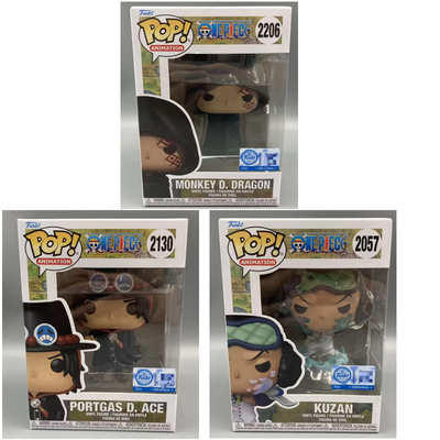 Funko丰高POP日漫海贼王库赞艾斯蒙奇D龙隐藏款手办潮玩周边摆件