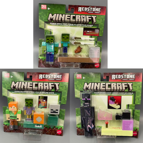 美泰我的世界Minecraft游戏周边史蒂夫末影人亚历克斯收集模型