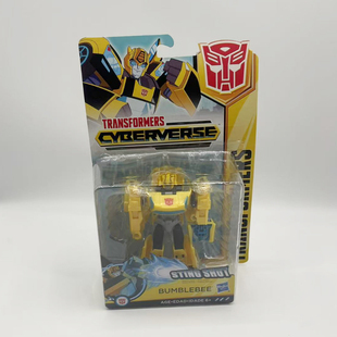 孩之宝变形金刚 塞伯坦传奇Cyberverse 武士系列 武士大黄蜂盒损