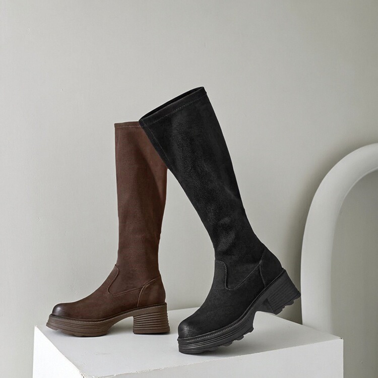 商场同款撤柜骑士靴瘦瘦靴E5G1