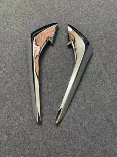 适用启辰D60前保险杠大灯装饰条前杠电镀上亮条前中网侧饰条