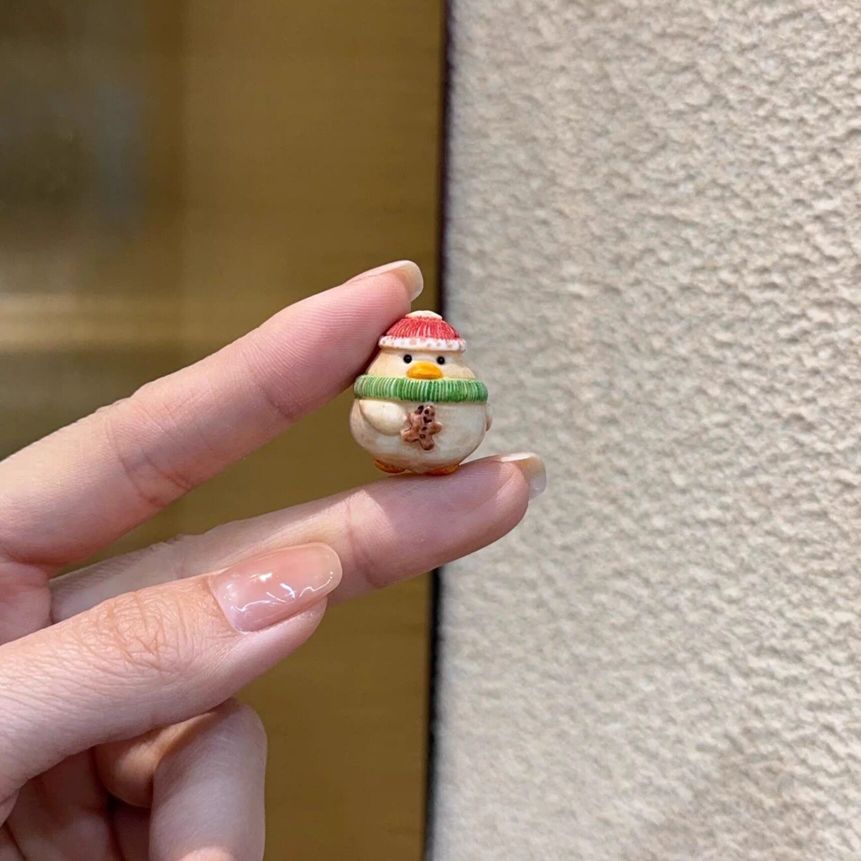 鹿角根付圣诞鸭diy手工配件编绳手链项链挂件手串文玩配饰品