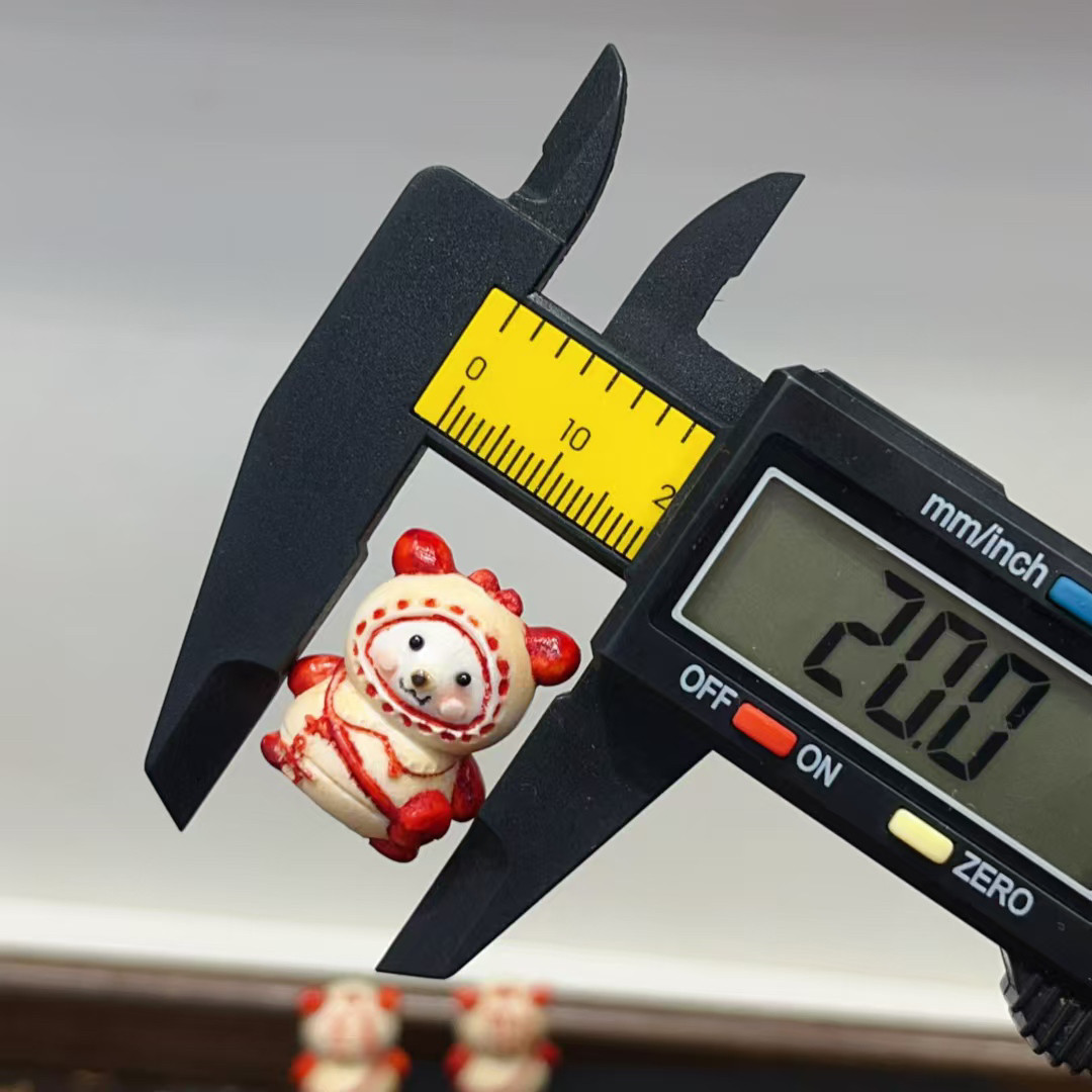 精工鹿角根付欢喜娃娃配件手工编绳diy文玩佛珠手串手机链钥匙扣