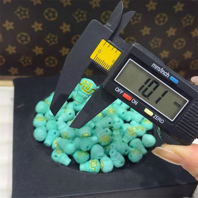 松石回纹三通diy配件手工编织手绳项链文玩佛珠时尚配饰品隔珠