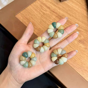 菩提根小山竹蒜瓣大肠手捻指尖文玩新中式国风手捻