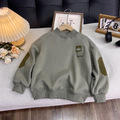 卫衣 海洋家特价 新款 男女童秋冬季 儿童一体绒磨毛上衣保暖 童装