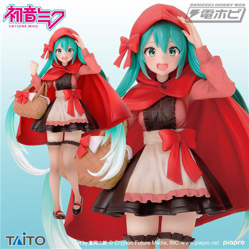 日版V家初音未来小红帽景品包邮