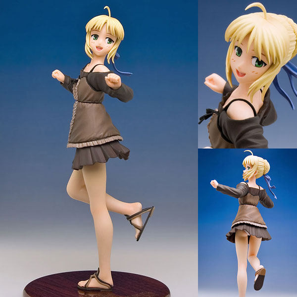 爱玩乐 日版寿屋 Fate/hollow Saber 休闲服1/8手办人偶现货包邮