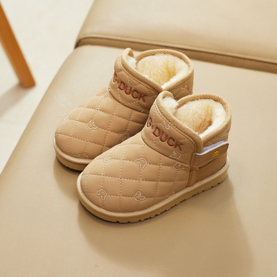 冬季防水防滑加厚棉鞋儿童雪地靴